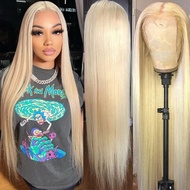 Lemoda 28 Inch 613 Lace Front Wig Human Hair Blonde 13X6 HD Transparent Lace Front Wigs Human Hair 1