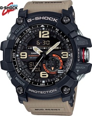 Casio G-Shock GG-1000-1A5DR Mudmaster Twin Sensor Analog-Digital Beige Resin Mens Watch