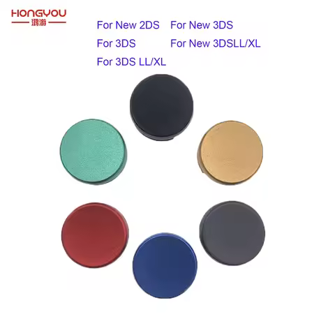1Pcs Metal Buttons For 3DS 3DSXL 3DSLL Analog Controller Stick Cap 3D Joystick Cap For New 2DS 3DS L