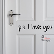 PS I Love You V1 Wall Sticker Decotherapy