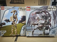 全新 Lego 8001 Star Wars Technic Battle Droid 內全新 8002 Destroyer Droid