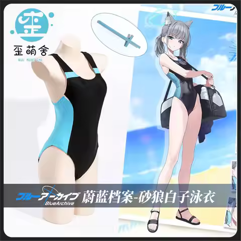 Blue Archive Cosplay Costumes The Animation Sunaookami Shiroko Cosplay Costumes Shiroko Swimsuit