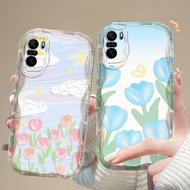 Casing For XIAOMI POCO F3 M3 X2 X3 GT K340 10Pro NFC Beautiful Tulip Flowers Soft Silicone TPU Shock