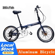 Bird&amp;Fish Aluminium Shimano gear bicycle 20 inch 7 speed Foldable  Adult Outdoor city road folding bike