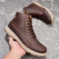 Caterpillar Original Kulit Asli Sepatu Boots Fashion Pria 11