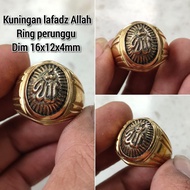 BRASS MEN'S RING LAFADZ ALLAH RING PERUNGU
