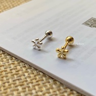 NOBBY Ear Raising Essential Small Flower Turnbuckle Earrings (Single) Sterling Silver E178 999 Silve