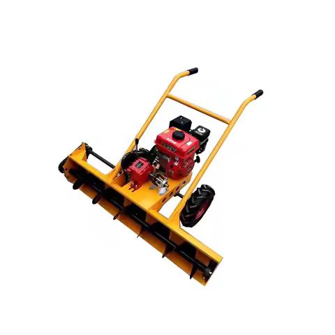 Hand Push Walk Behind Sweeper Brushes Manual Snow Sweeper with Tractor