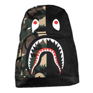 Bape กระเป๋าเป้นักเรียนทรงฉลามใหม่กระเป๋าสะพายไหล่ลำลองสำหรับผู้ชายและผู้หญิงปี20SS