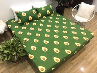 Vỏ chăn lồng ruột 2mx2m2 có khóa kéovải cotton poly hànmẫu bơ xanh Bà Béo Kho chăn ga gối ga giường