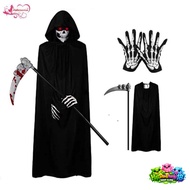 Grim Reaper Cloak & Halloween Hood - Cool Spooky Costume