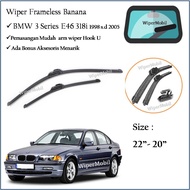 Banana Frameless Wiper bmw 3 Series E46 318i 1998 1999 2000 2001 2002 2003 2004 2005