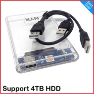 Casing hdd enclosure 2.5 sata usb 2.0 nyk transparan
