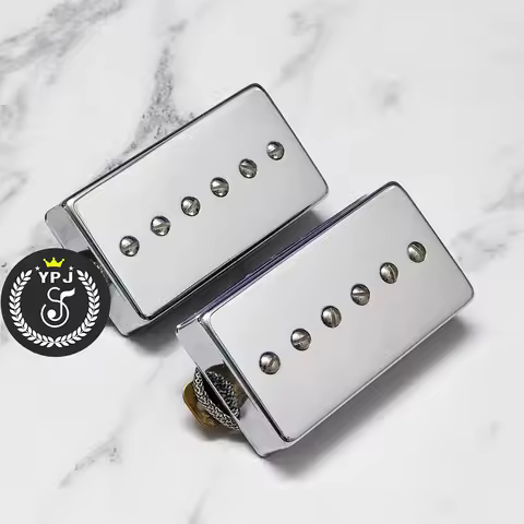 P90 Electric Guitar Pickups Alnico 5 Single Coil Set Humbucker Size Guitars Pickups Neck/Bridge