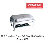 STAINLESS STEEL 3Q SIZE CHAFING DISH ZIRAFAH