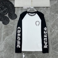 Chrome Hearts Chrome Hearts Sanskrit Print Men's Long-Sleeved Casual Loose T-Shirt