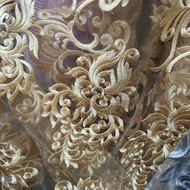 Embroidered organza fabric - embroidered organza fabric - antique material - party fabric - embroide
