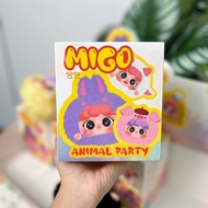 Migo Animal Party ตุ๊กตาน่ารัก กล่องจุ่ม ไม่แกะ ลุ้นซีเคร็ท baby three ตุ๊กตามิโกะ พร้อมส่งจากไทย