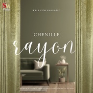 CHENILLE RAYON 270CM DIMOUT CURTAIN 2 FREE CUSTOM-MADE HOOK & RING WINDOW & SLIDIN