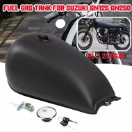 9L 2.4Gal Motorcycle Gas Tank Cafe Racer Fuel Tank with Oil Tank Cap For Suzuki GN125 GN250