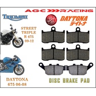 TRIUMPH DISC BRAKE PADS STREET TRIPLE R 675 09-12 DAYTONA 675 06-08 BEST QUALITY