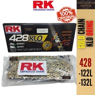 RK TAKASAGO JAPAN 428 122 132 KLO ORING GOLD CHAIN ERO O RING RANTAI EMAS LC135 Y15ZR Y125ZR RS150 DASH Y16ZR VF3I R15