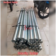Gravity Roller Conveyor 59 mm x 1200 mm x 1280 mm as 12 mm galvanized gravity roller custom order as