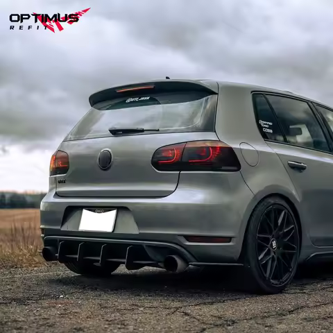 For Volkswagen VW Golf MK VI GTI 6 GTI Golf MK6 GTI Car Rear Bumper Diffuser Flag Spoiler Splitter B