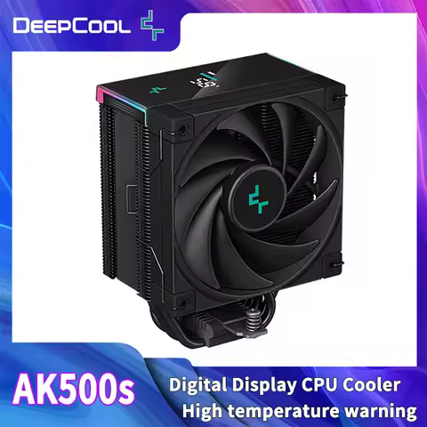 DeepCool AK500S CPU Cooler with Digital Display 5 Heat Pipes TDP 240W Radiator 120mm FDB Silent CPU