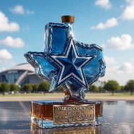Dallas Ornaments 5.30 Team Whiskey Cowboy Bottle 65th Anniversary Wake Up