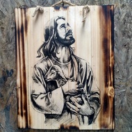 CHRISTMAS DECORATIONS WOODEN PAINTINGS JESUS PENCIL SPIRITUAL DECORATIONS CHRISTIAN CHURCH