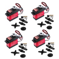 4 Pack 20KG Digital Servo, DS3218 Full Metal Gear High Speed Waterproof RC Servo Motor for 1/8 1/10 