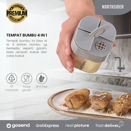 4 in 1 spice jar for salt, pepper, pepper, spices jar 0402-3