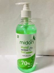 Midori Hand Sanitizer Gel เจลล้างมืออนามัย /แอลกอฮอล์ 70% ขนาด 480Ml