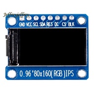 IPS RGB Display 0.96 Inch 7P SPI HD 65K Full Color LCD Module ST7735 Drive IC 80X160 (Not OLED)