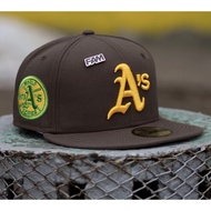 NEW ERA 59FIFTY MLB OAKLAND ATHLETICS WS 1973 WALNUT FITTED CAP