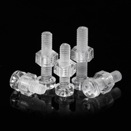 [JC] M3m4m5m6m8 Transparent Plastic Screw Phillips Flat Round Head Screw Nut PC Acrylic Insulation Screw Pan Head Screw