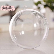 [fashion] Transparent Open Plastic Christmas Decor Bauble Ornament Gift Present Box MY
