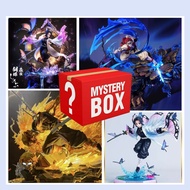 Surprise Unboxing Mystery Box Demon Slayer Zenitsu Akaza Himejima Gyoumei Kibutsuji Muzan Figure Toy