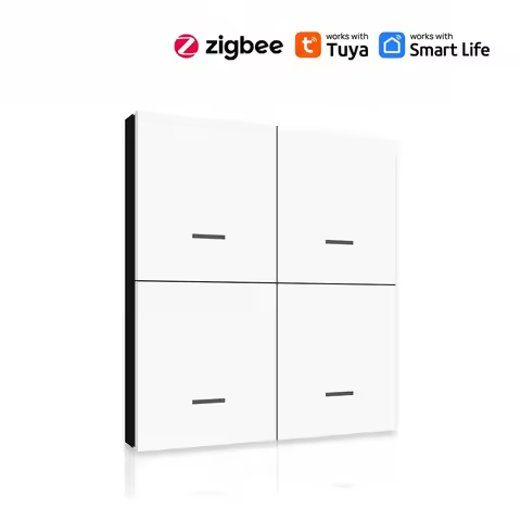 Arteco Tuya Zigbee Wireless Scene Switch Push Button Controller Automation Scenario Switch Support S