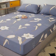 ☯ \ 12304;100% Waterproof 】Mattress Protector Bedsheet Cover Kapok Wer Design Single Double Q