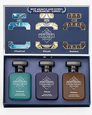 Perfumer's Club"Best Fragrance for Unisex Aquatic and Citrus" Gift Set of 3 (AquaCool + Royale + Achieve) Upto 24 hrs lasting (Eau De Parfum)