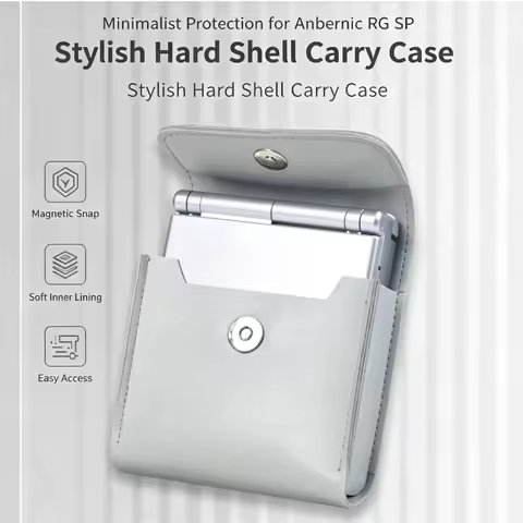 PU Leather Protective Carrying Case For Anbernic RG SP /RGsp/35XXSP/34xxsp Retro Handheld Game Conso