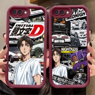 A-39 Initial D Case for iPhone 6S SE 2020 2022 8 7 6 Plus Wine Red