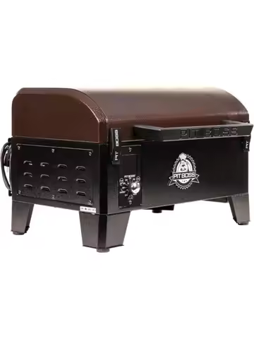 Table Top Wood Grill With Temperature Control, Mahogany