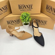 BONNIE KASUT HEELS WANITA 533-257 TUMIT 1/2INCI WEDDING EVERY BLACK BROWN SELESA