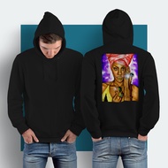 Erykah Badu Hoodie Jacket Hoodie Jumper Pullover & Zipper (Zipper) Cotton Fleece Material