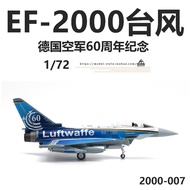 Jc Wings 1/72 German Air Force EF-2000 Typhoon Fighter 60th Anniversary Finished Product Aircraft Mo
