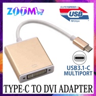 TYPE-C TO DVI CONVERTER USB 3.1 TO DVI(24+5) VIDEO ADAPTER USB-C TO DVI ADAPTER CABLE