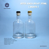 Bkb375 glass bottle 375ml liquor bottle - cork cap